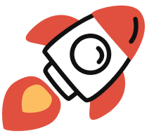 A Rocket Ship Graphic