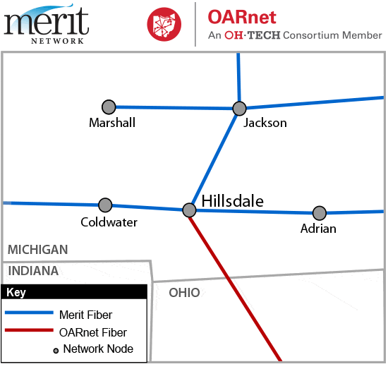 Merit - OARnet connection