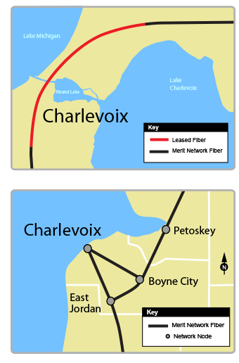 Maps of Charlevoix connections
