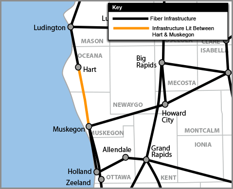 Muskegon area update map