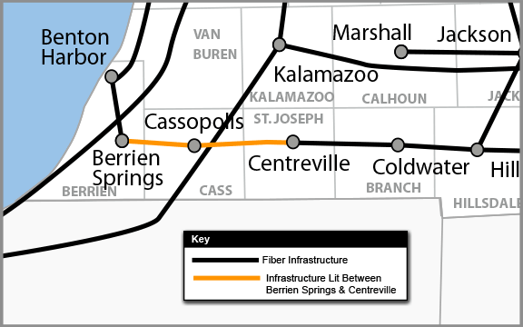 Berrien Springs area update map