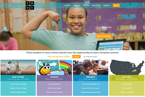 code.org web site screenshot