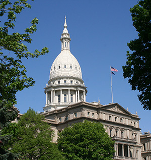 State of Michigan's capitol in Lansing