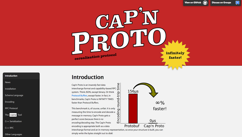 Cap'n Proto screenshot